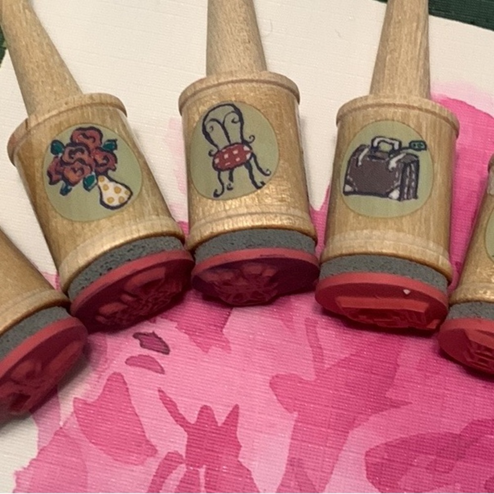 Set of 5 rubber stamps - Picture 7 of 9